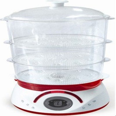 3 layers keep warm electrical food steamer with flavour booster