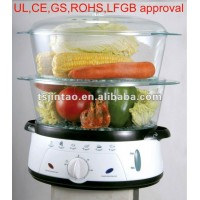 UL approval electrical 2 layer food steamer steam cooker