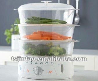 CE GS ROHS approval 3 Tier Food Steamer